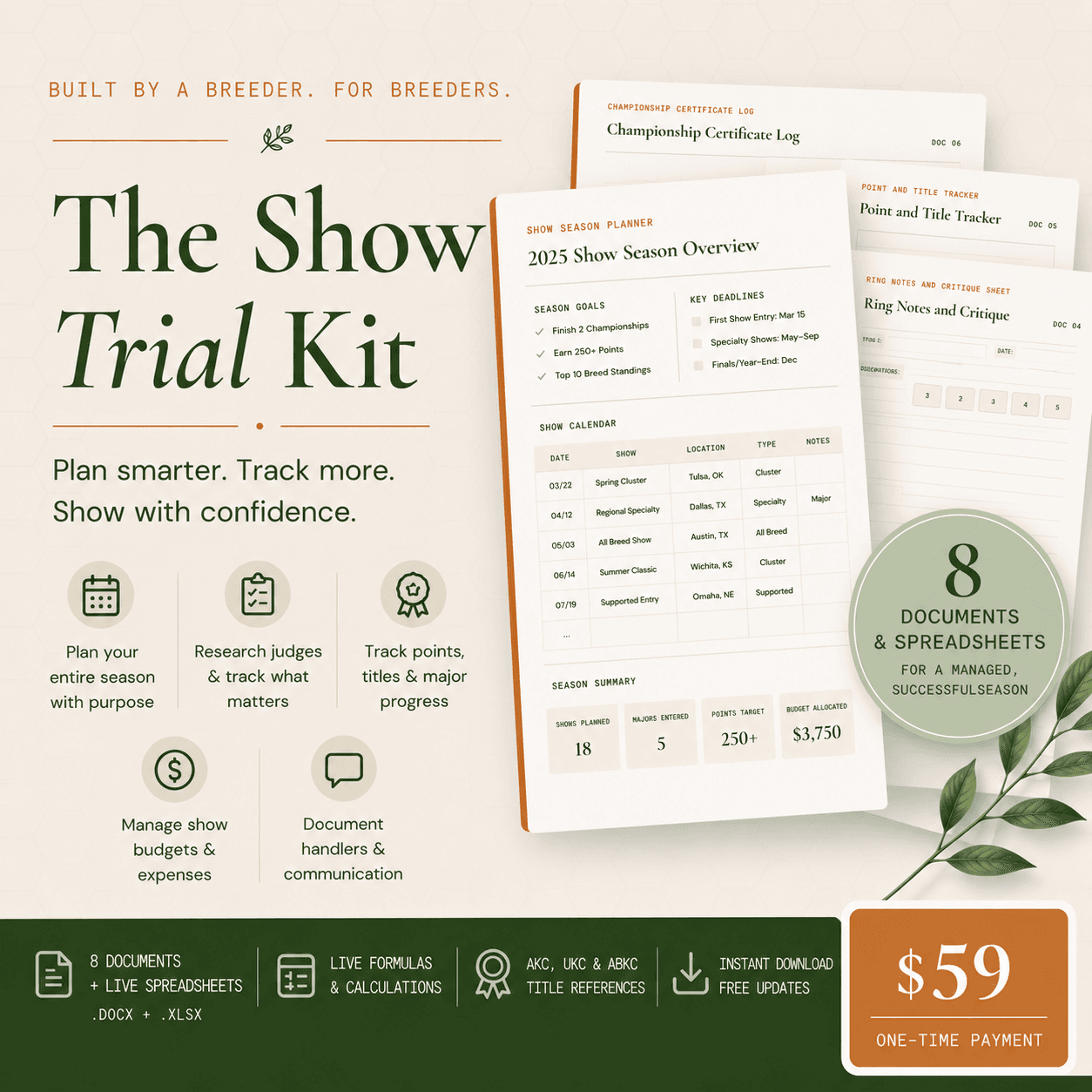 The Show Trial Kit product preview