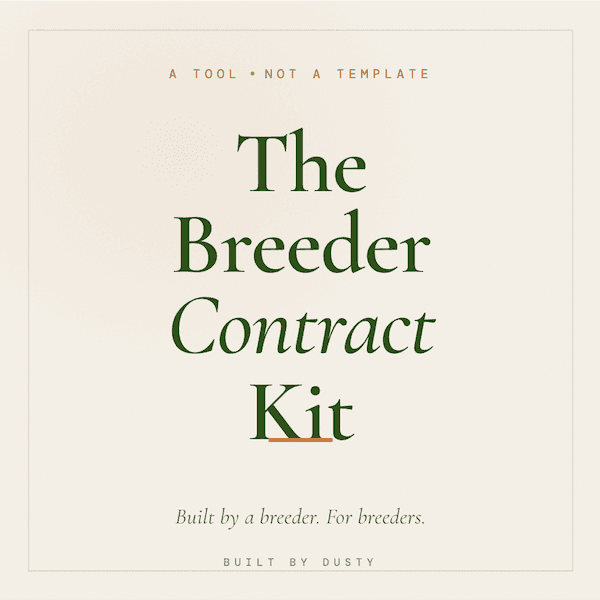 The Breeder Contract Kit product preview