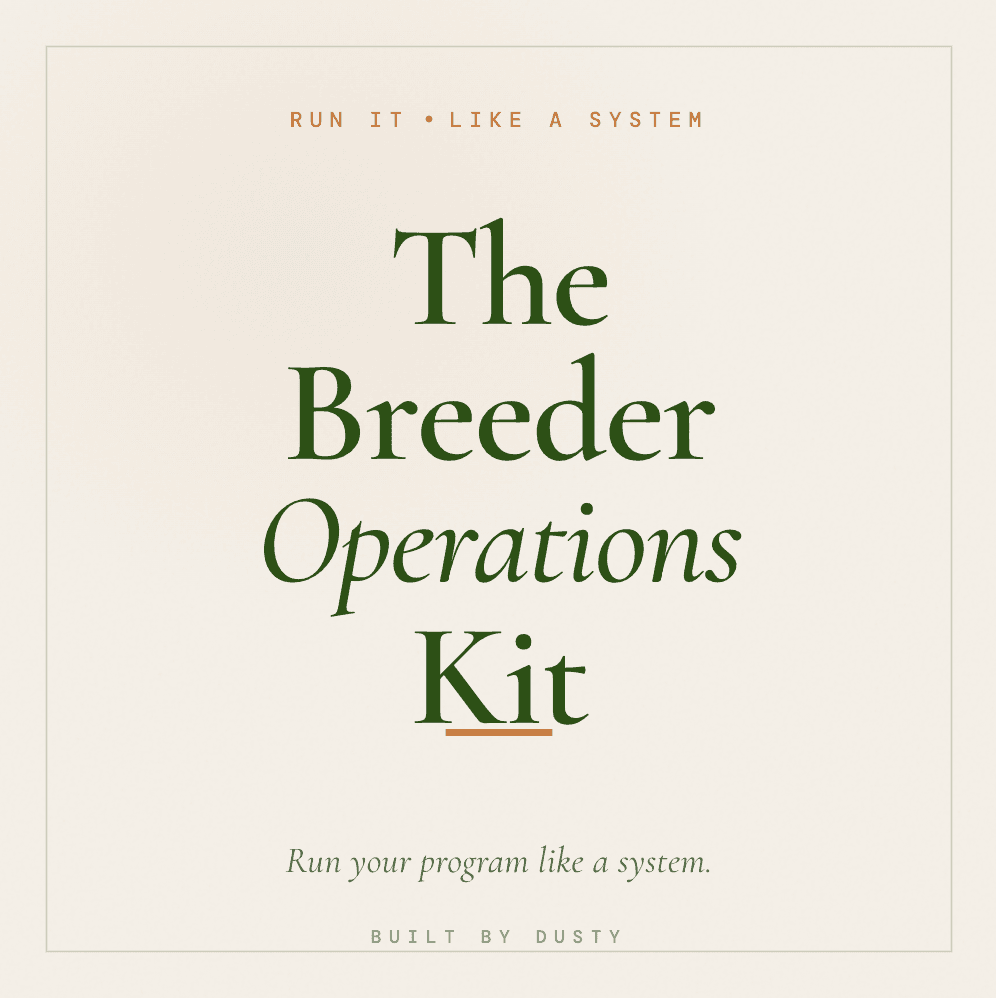 The Working Breeder Operations Kit product preview