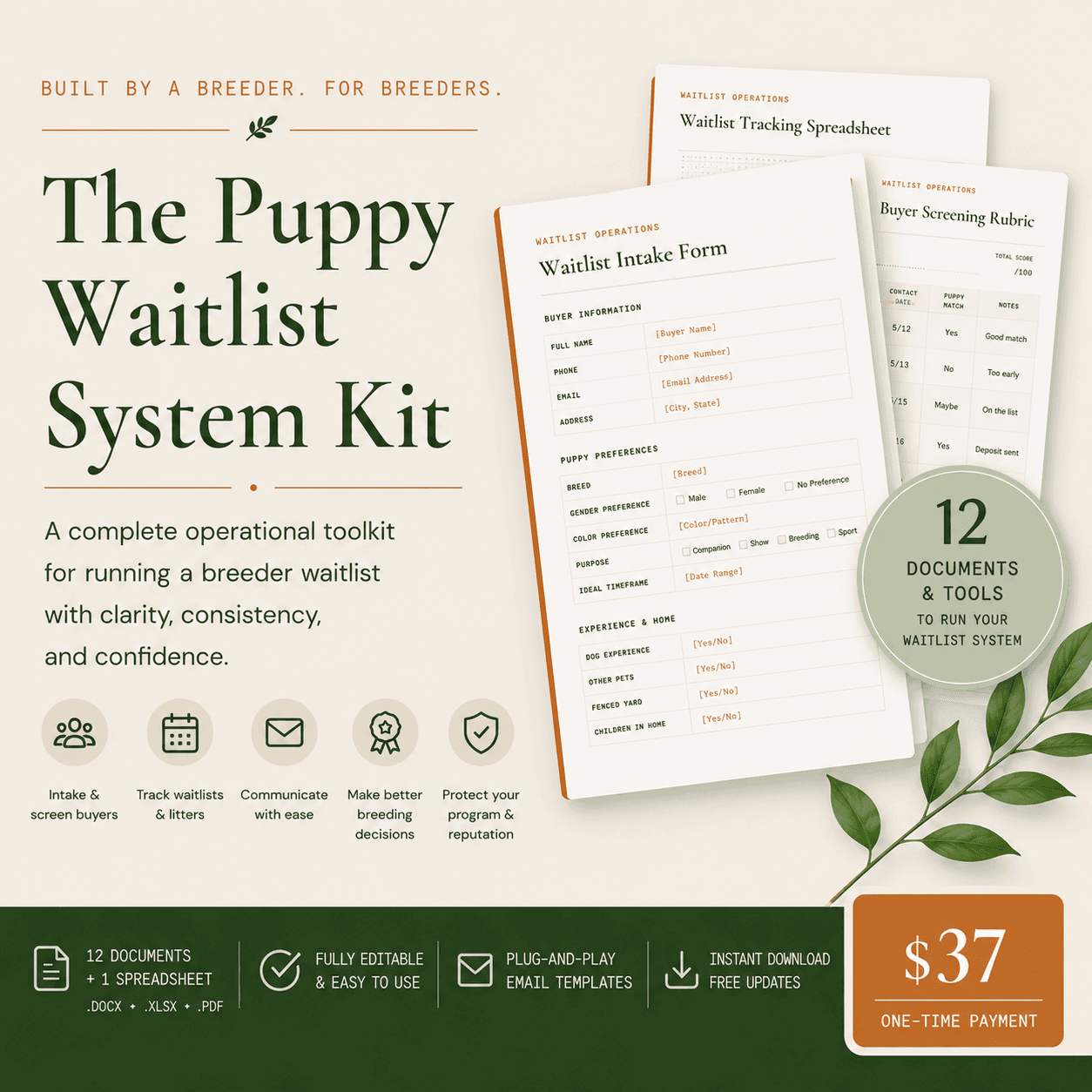 The Puppy Waitlist System Kit product preview
